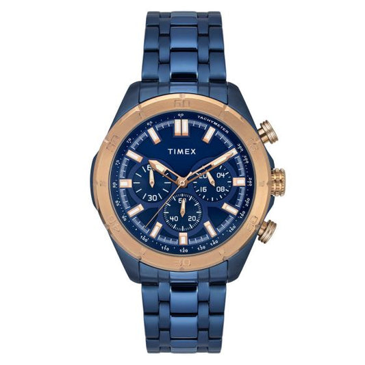 TIMEX MENS BLUE DIAL WATCH TWEG20300