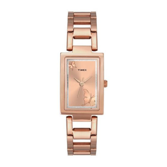 TIMEX ANALOG BROWN DIAL WOMEN'S WATCH TWEL11303