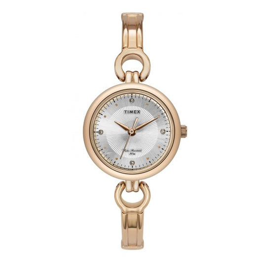 TIMEX ANALOG SILVER DIAL WOMEN'S WATCH-TWEL11424