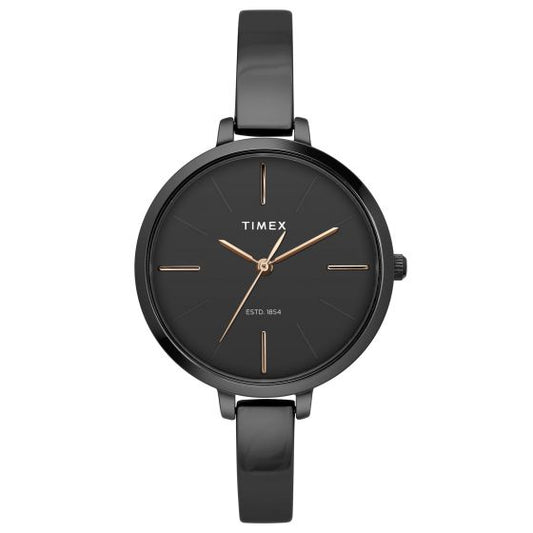 TIMEX ANALOG BLACK DIAL WOMEN'S WATCH-TWEL12815