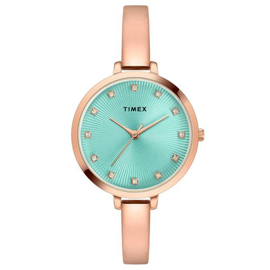 TIMEX ANALOG BLUE DIAL WOMEN'S WATCH - TWEL12822