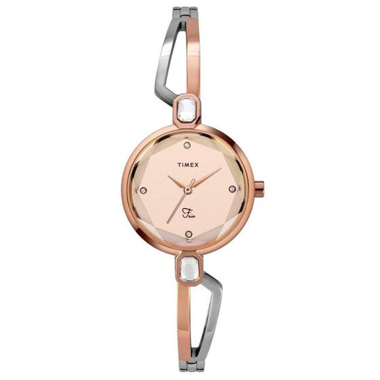 TIMEX FRIA ANALOG GOLD DIAL WOMEN'S WATCH-TWEL15101