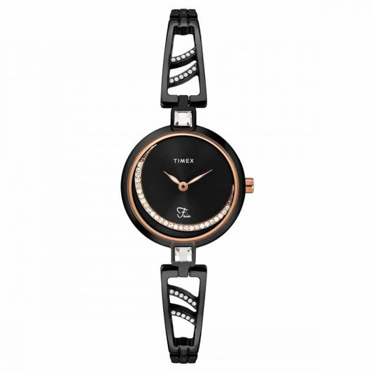 TIMEX ANALOG BLACK DIAL WOMEN WATCH-TWEL15205