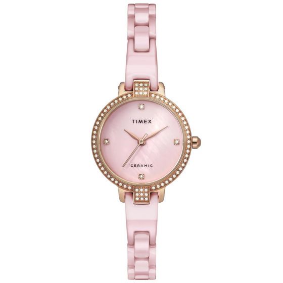 TIMEX ANALOG PINK DIAL WOMEN WATCH-TWEL15701