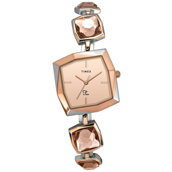 TIMEX ANALOG ROSE GOLD DIAL WOMEN WATCH-TWEL16101