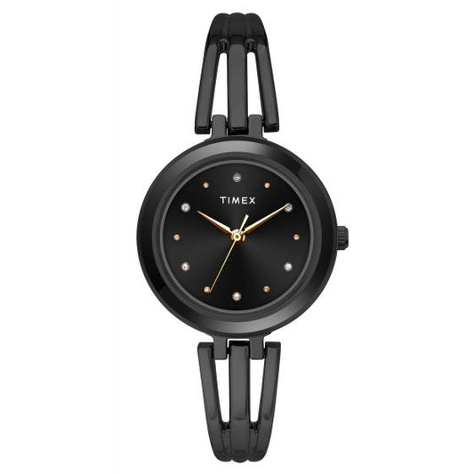 TIMEX ANALOG BLACK DIAL WOMEN'S WATCH-TWTL10300